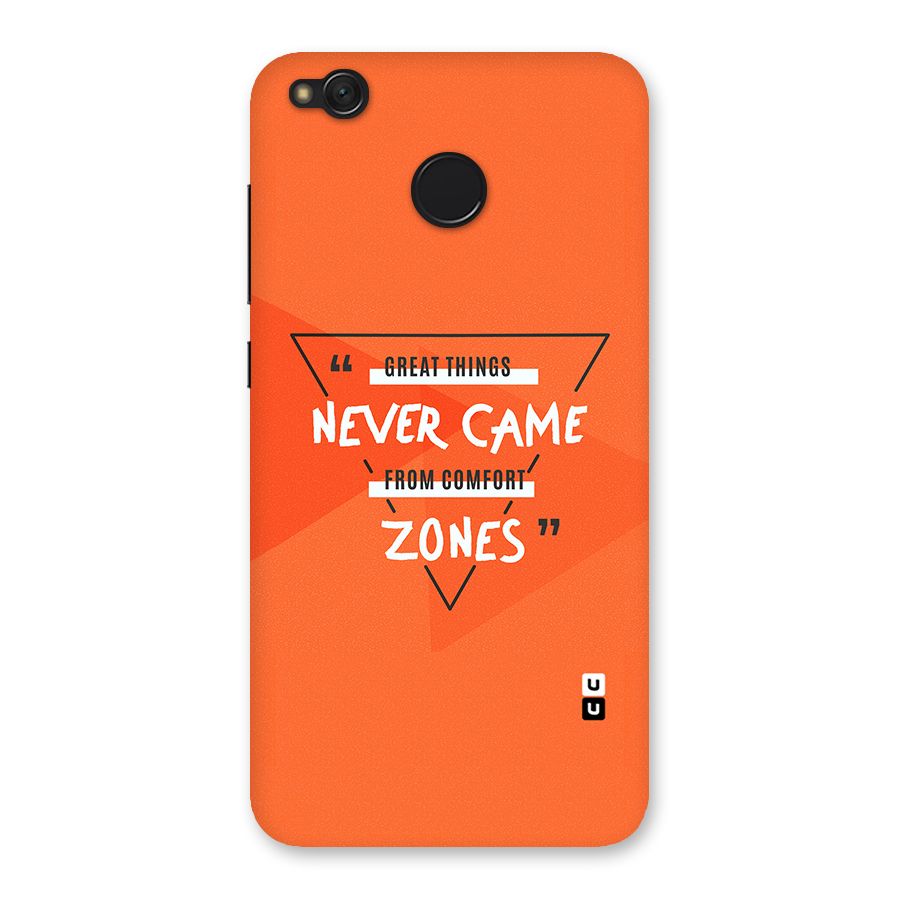 Great Things Comfort Zones Back Case for Redmi 4