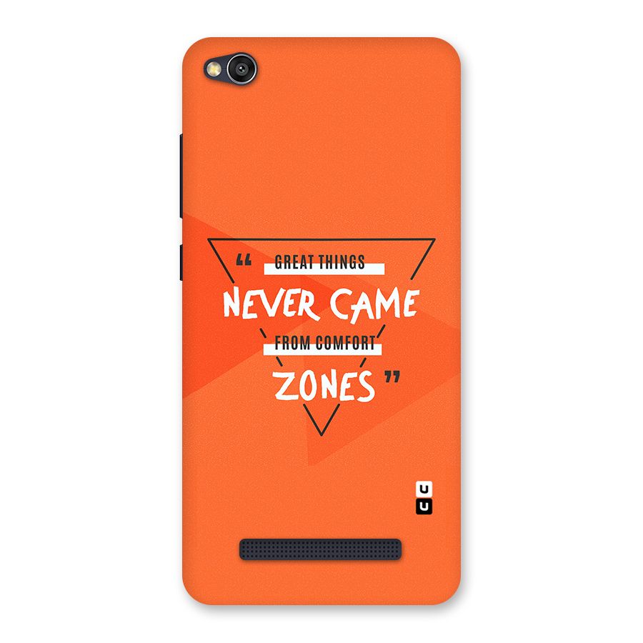 Great Things Comfort Zones Back Case for Redmi 4A