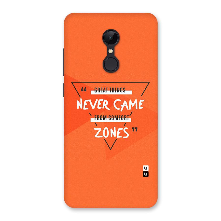 Great Things Comfort Zones Back Case for Redmi 5