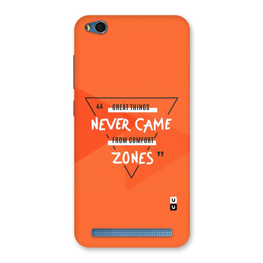 Great Things Comfort Zones Back Case for Redmi 5A