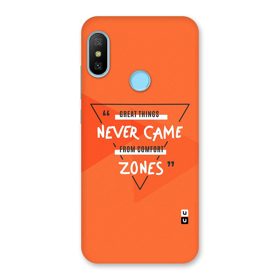 Great Things Comfort Zones Back Case for Redmi 6 Pro