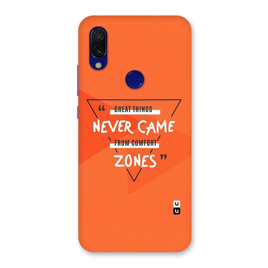 Great Things Comfort Zones Back Case for Redmi 7