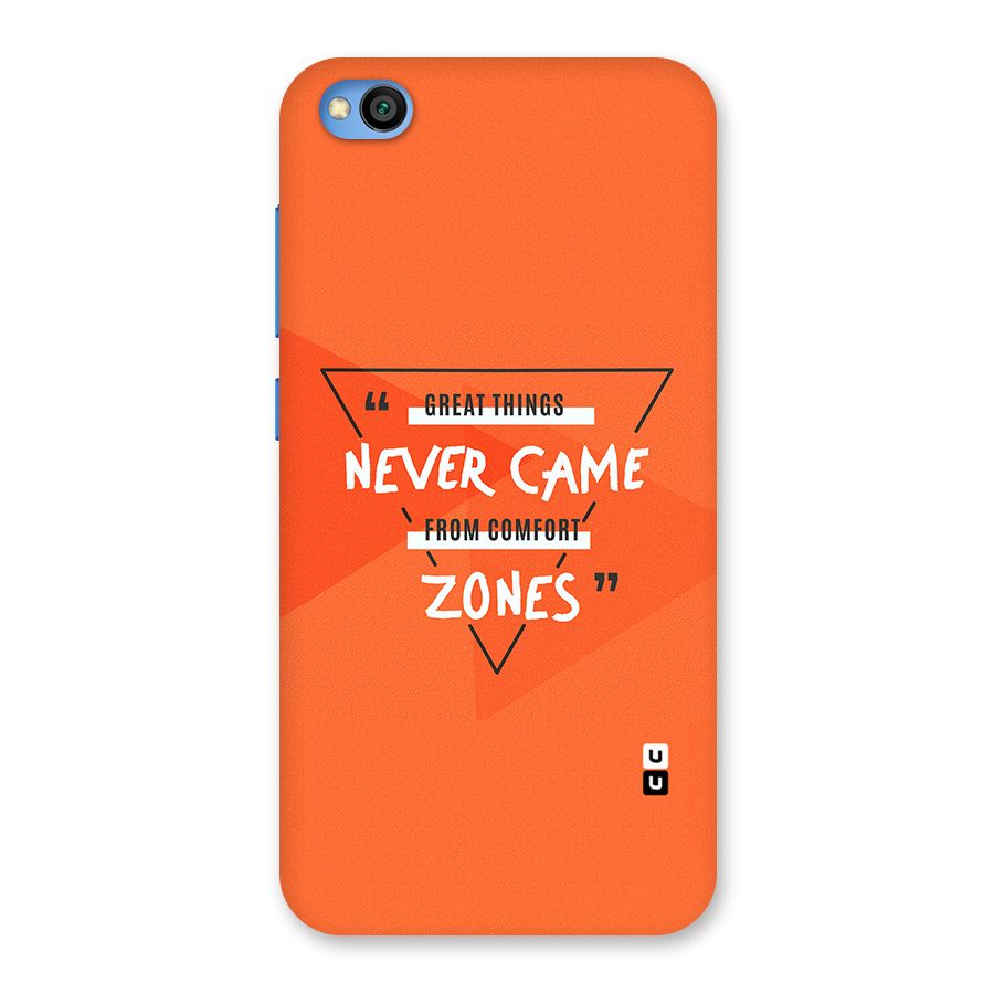 Great Things Comfort Zones Back Case for Redmi Go