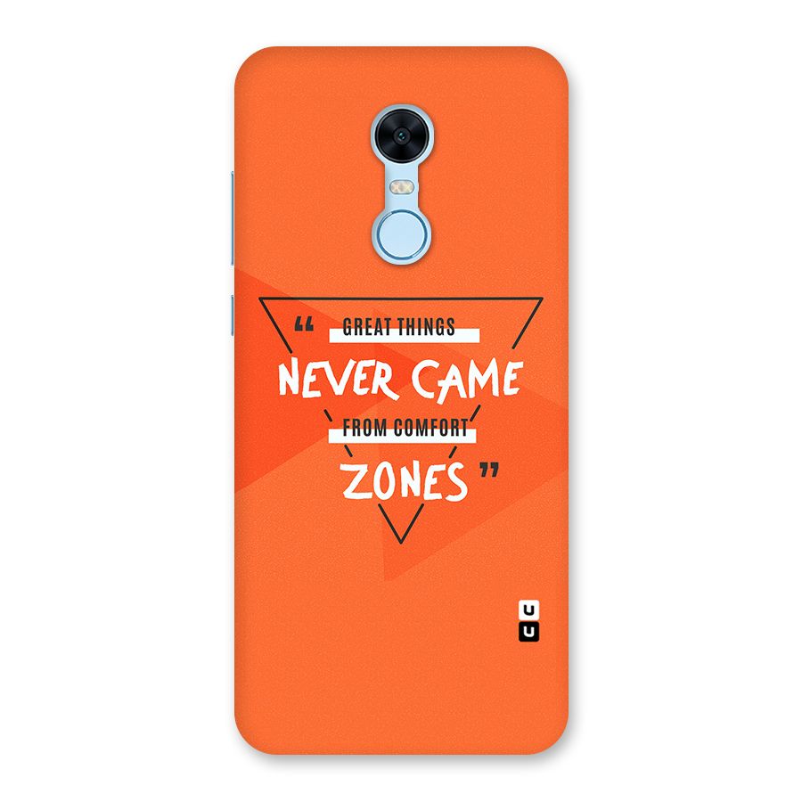 Great Things Comfort Zones Back Case for Redmi Note 5