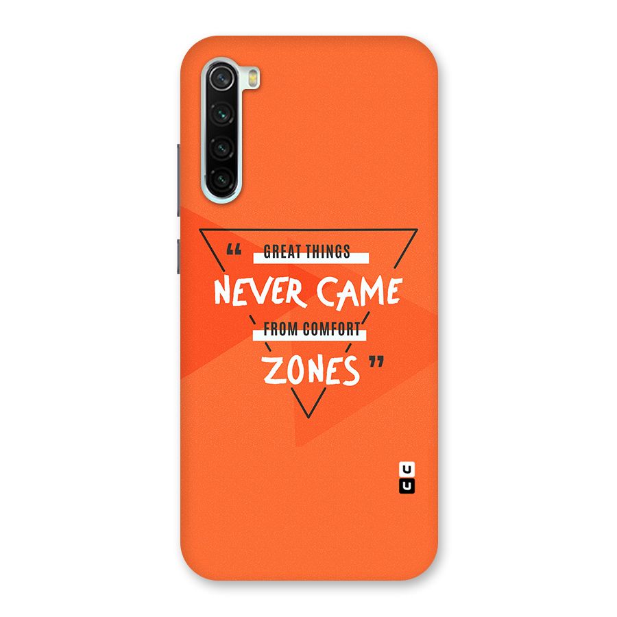 Great Things Comfort Zones Back Case for Redmi Note 8