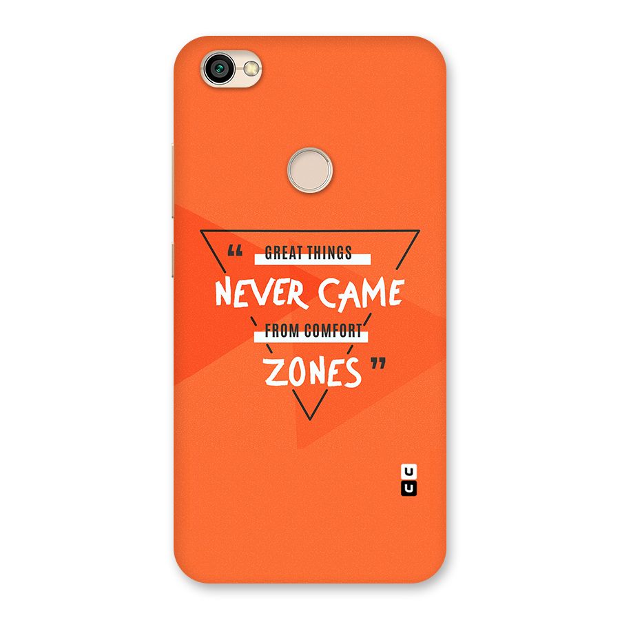 Great Things Comfort Zones Back Case for Redmi Y1 2017