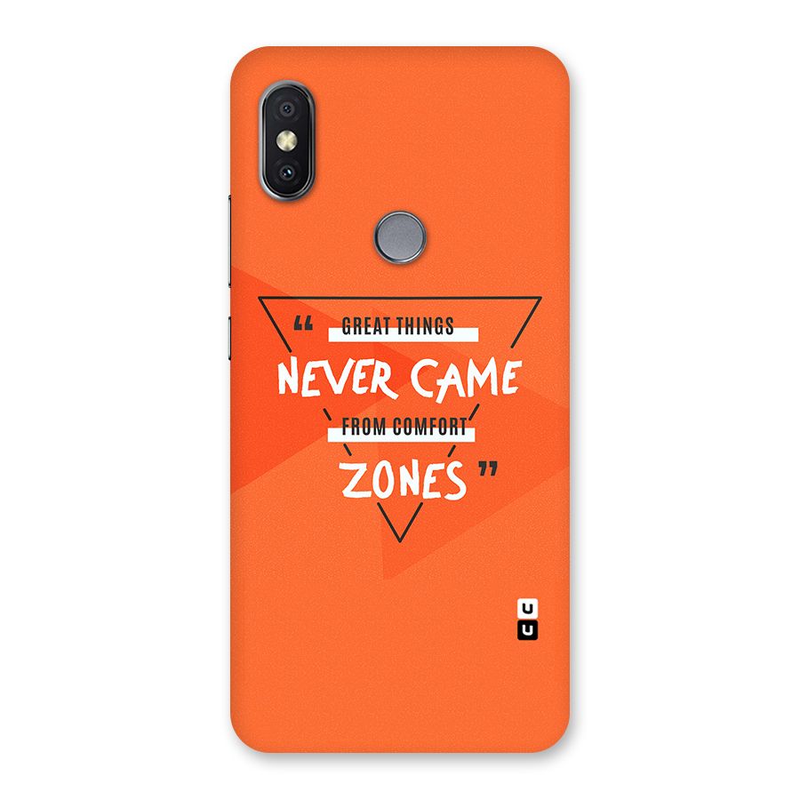 Great Things Comfort Zones Back Case for Redmi Y2