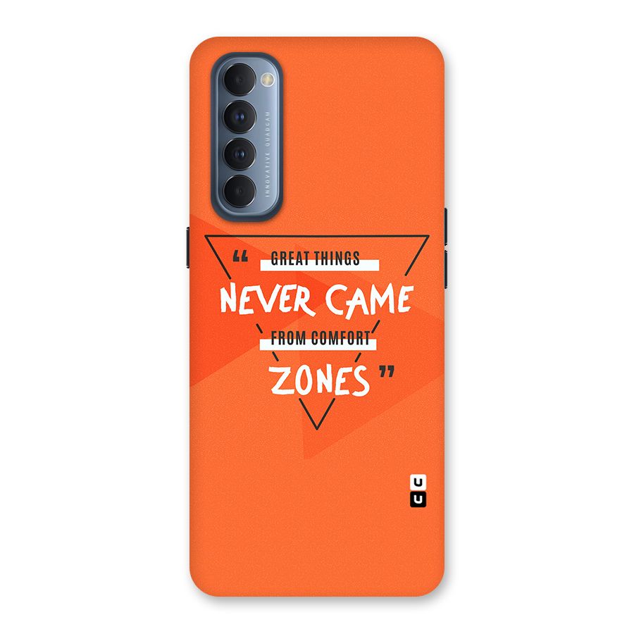 Great Things Comfort Zones Back Case for Reno4 Pro