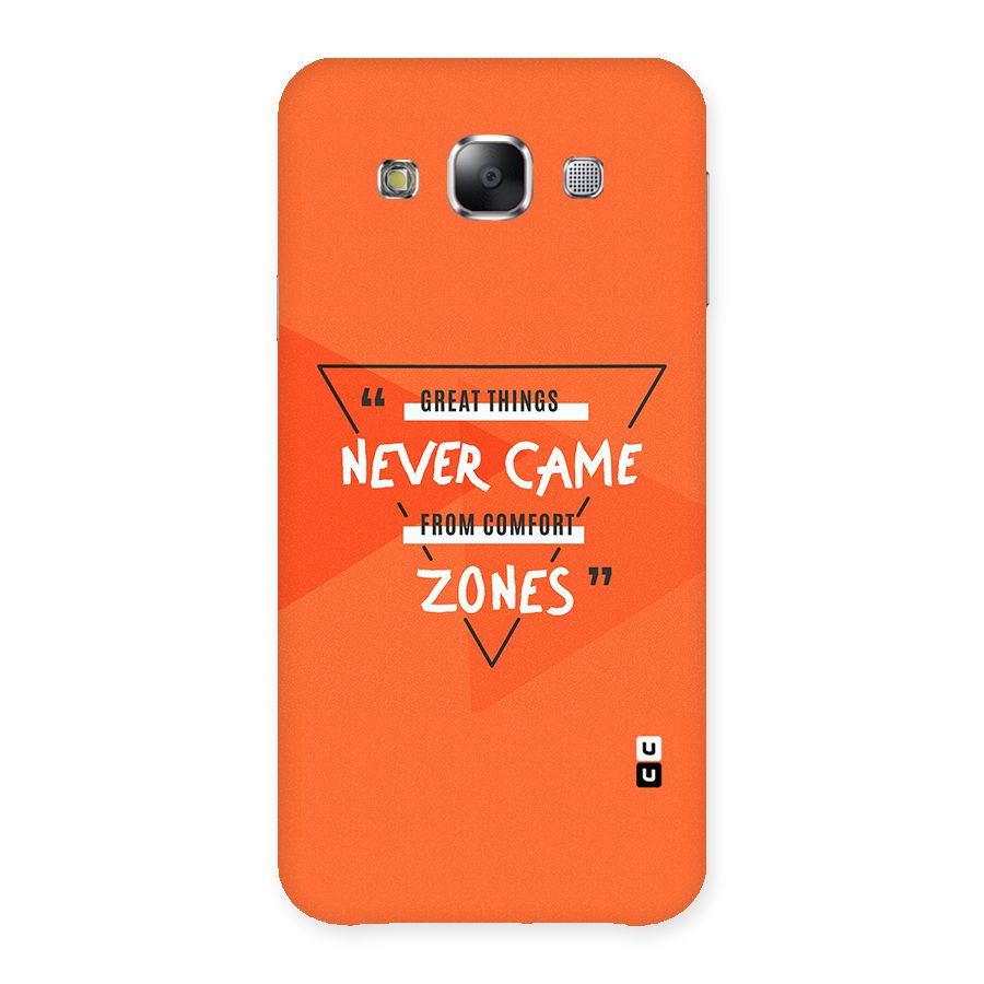 Great Things Comfort Zones Back Case for Samsung Galaxy E5