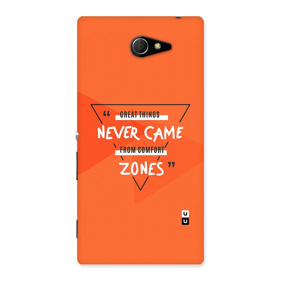 Great Things Comfort Zones Back Case for Sony Xperia M2