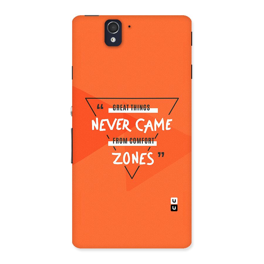 Great Things Comfort Zones Back Case for Sony Xperia Z