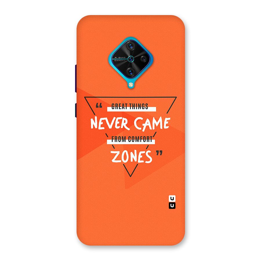 Great Things Comfort Zones Back Case for Vivo S1 Pro