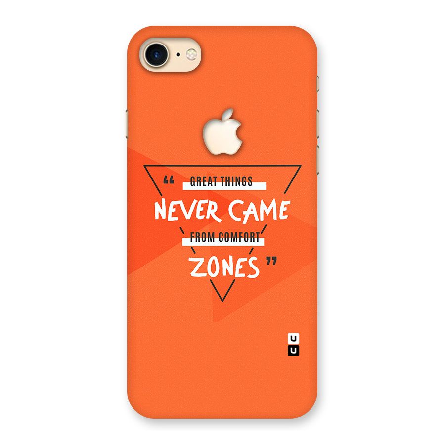 Great Things Comfort Zones Back Case for iPhone 7 Apple Cut