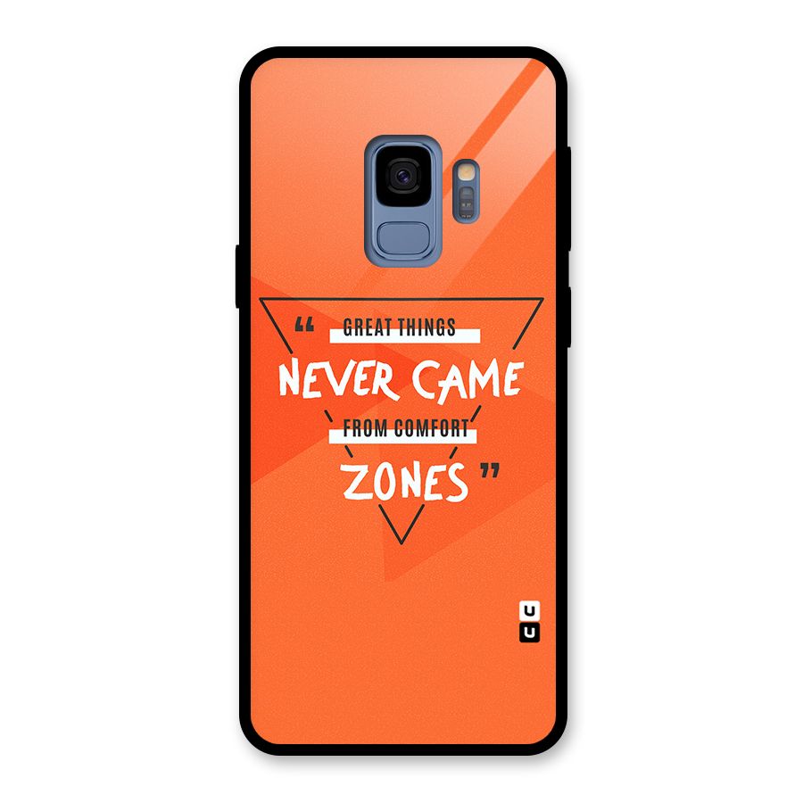 Great Things Comfort Zones Glass Back Case for Galaxy S9
