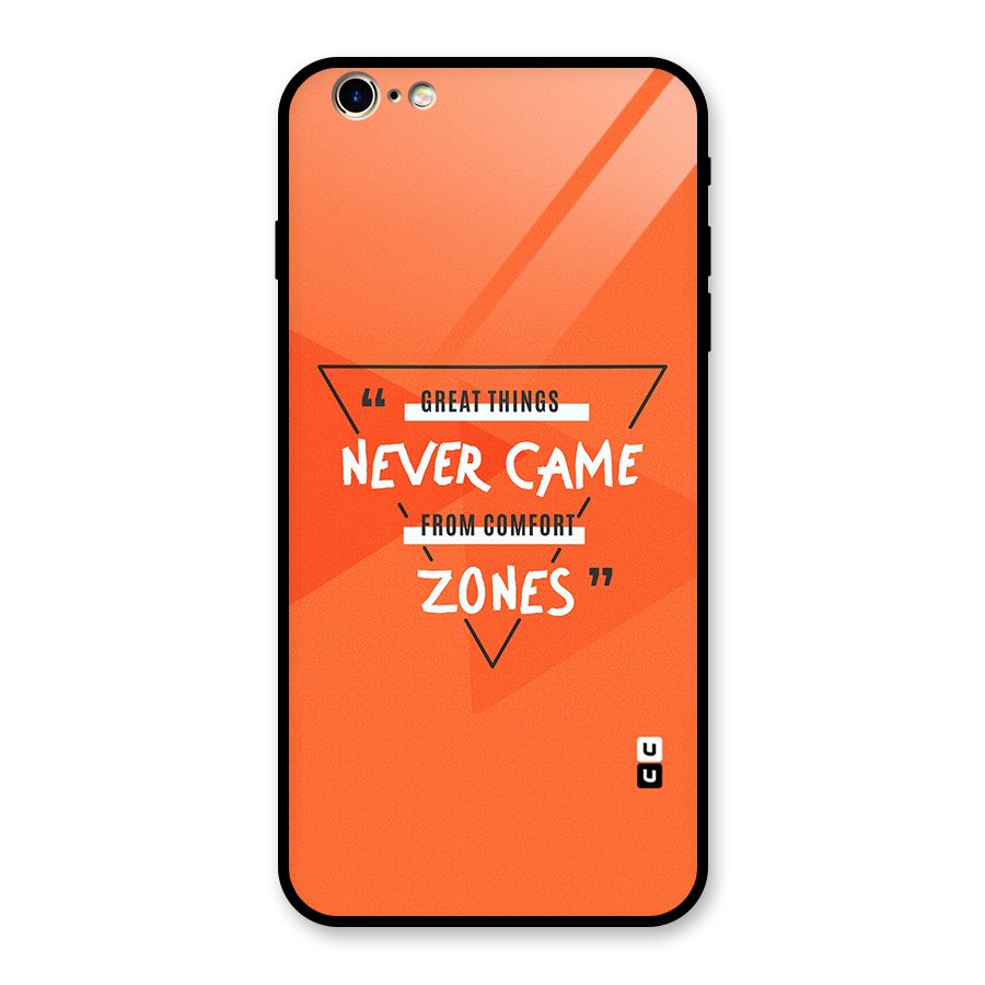 Great Things Comfort Zones Glass Back Case for iPhone 6 Plus 6S Plus