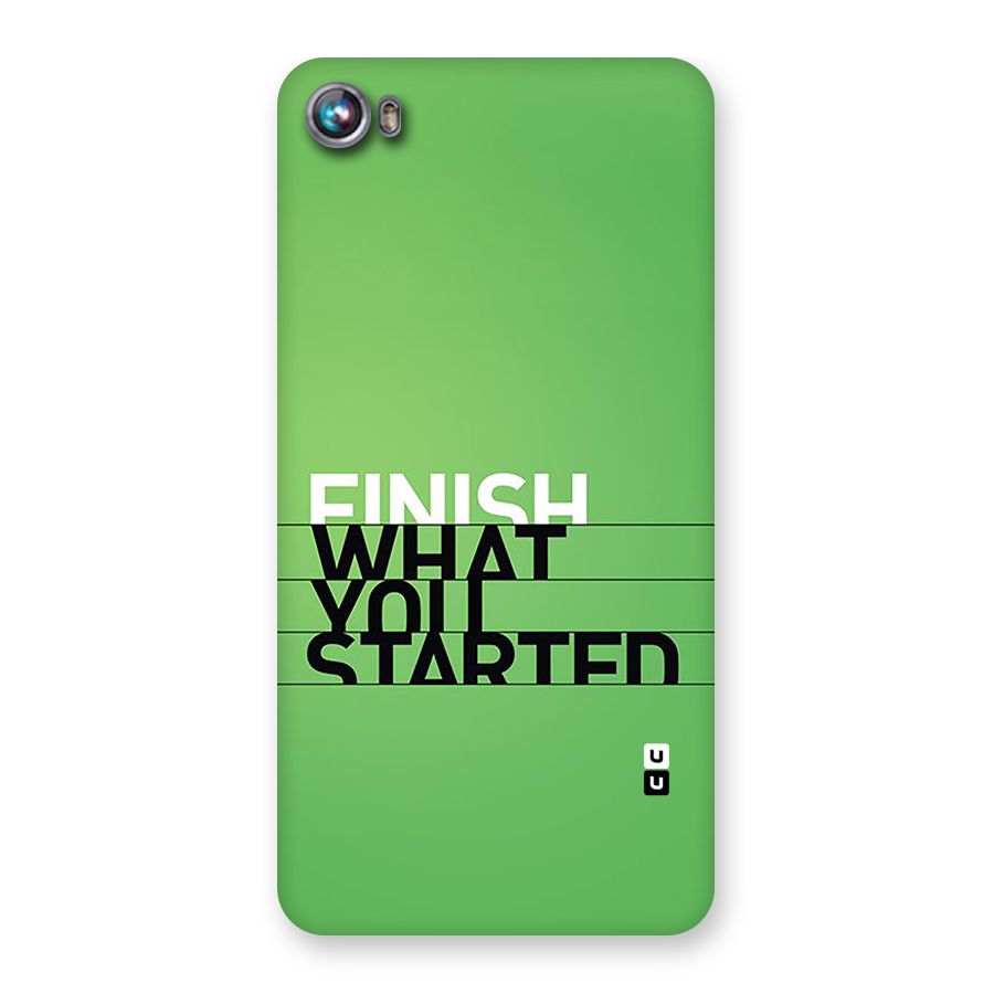 Green Finish Back Case for Canvas Fire 4 (A107)