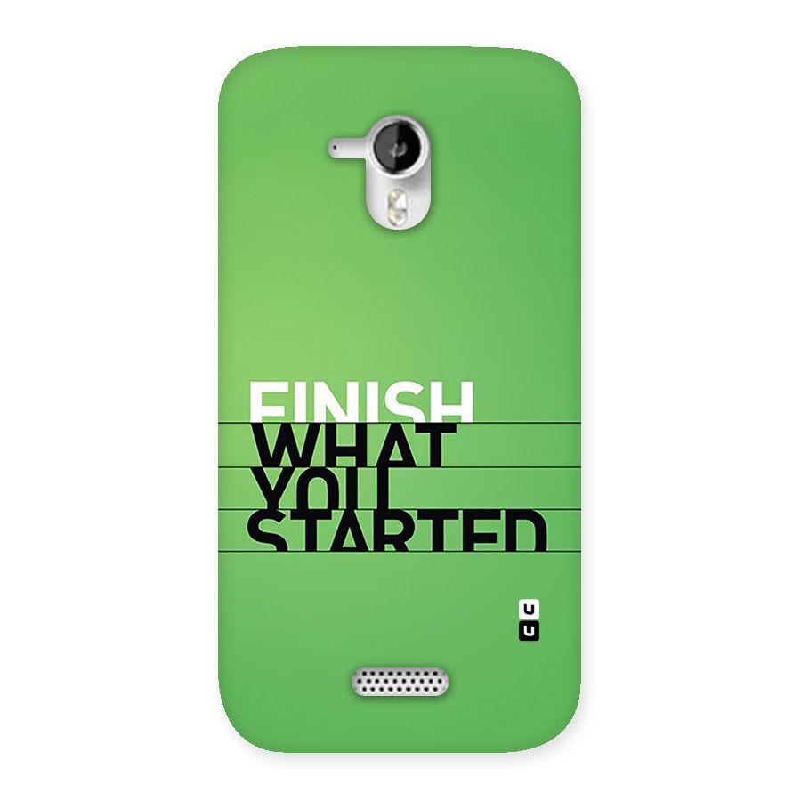 Green Finish Back Case for Canvas HD A116