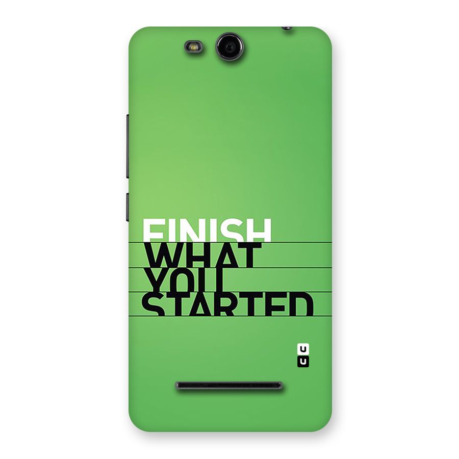 Green Finish Back Case for Canvas Juice 3 Q392