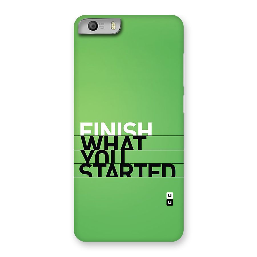 Green Finish Back Case for Canvas Knight 2