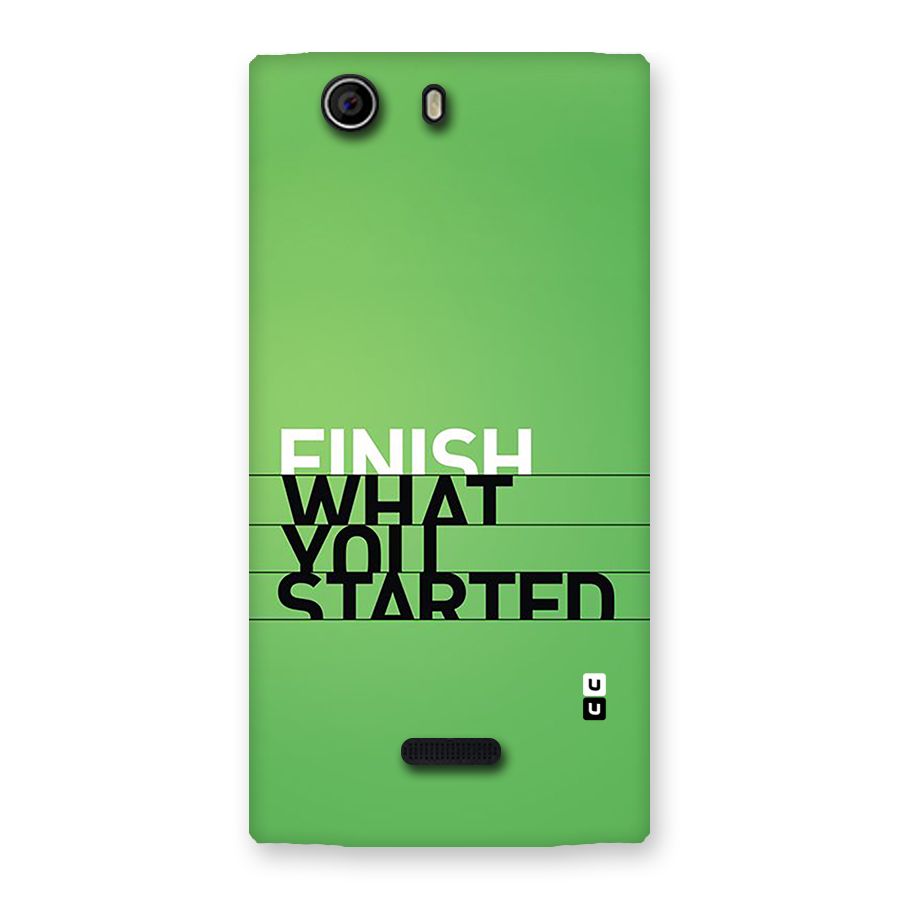 Green Finish Back Case for Canvas Nitro 2 E311