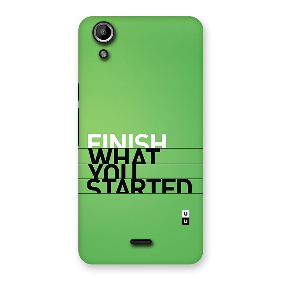 Green Finish Back Case for Canvas Selfie Lens Q345