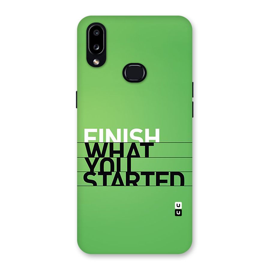 Green Finish Back Case for Galaxy A10s