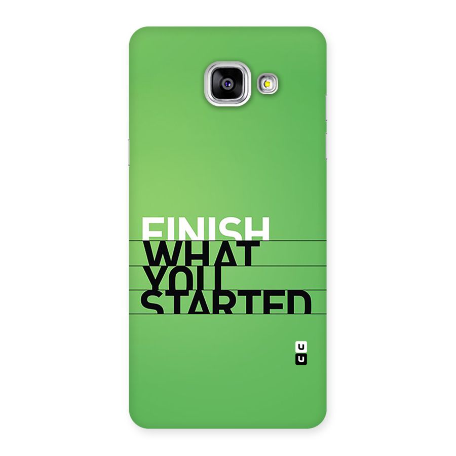 Green Finish Back Case for Galaxy A5 (2016)