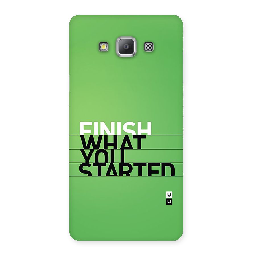 Green Finish Back Case for Galaxy A7