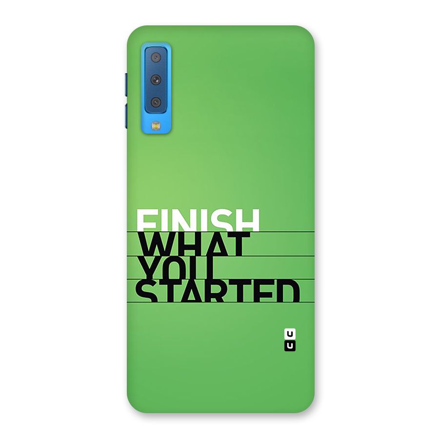 Green Finish Back Case for Galaxy A7 (2018)