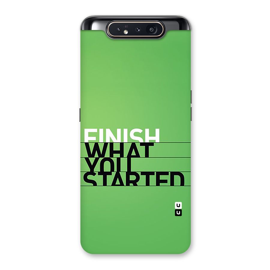 Green Finish Back Case for Galaxy A80