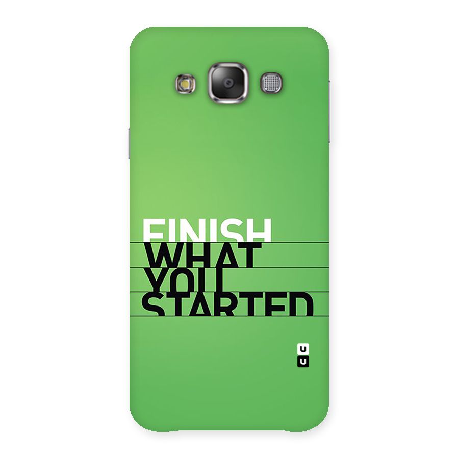 Green Finish Back Case for Galaxy E7
