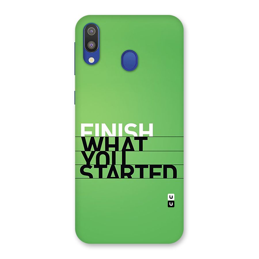 Green Finish Back Case for Galaxy M20