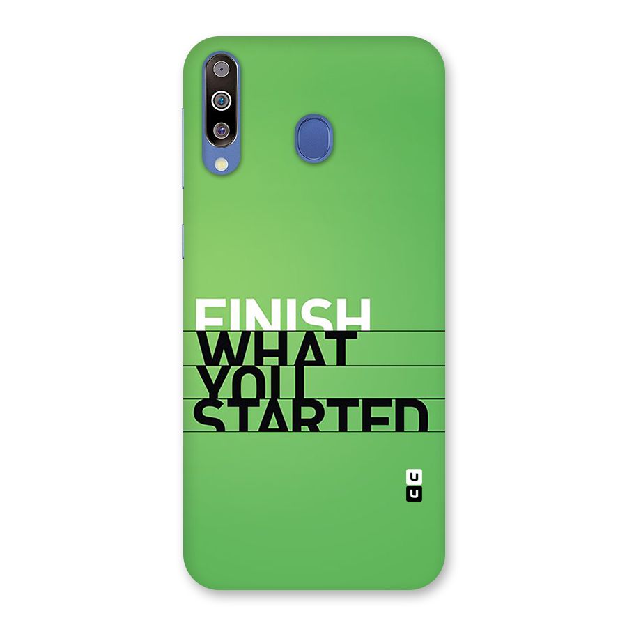 Green Finish Back Case for Galaxy M30