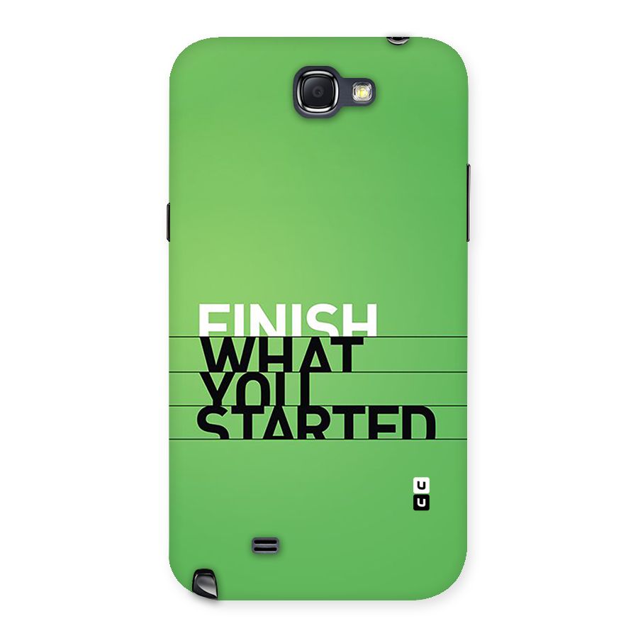 Green Finish Back Case for Galaxy Note 2