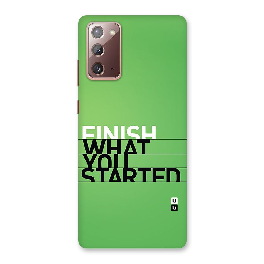 Green Finish Back Case for Galaxy Note 20
