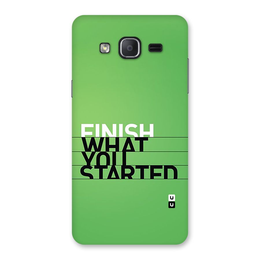 Green Finish Back Case for Galaxy On7 Pro