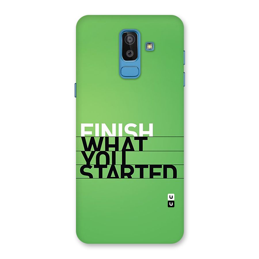 Green Finish Back Case for Galaxy On8 (2018)