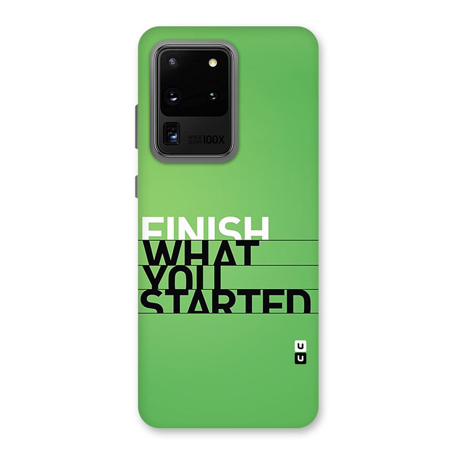 Green Finish Back Case for Galaxy S20 Ultra