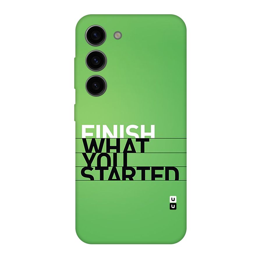 Green Finish Back Case for Galaxy S23