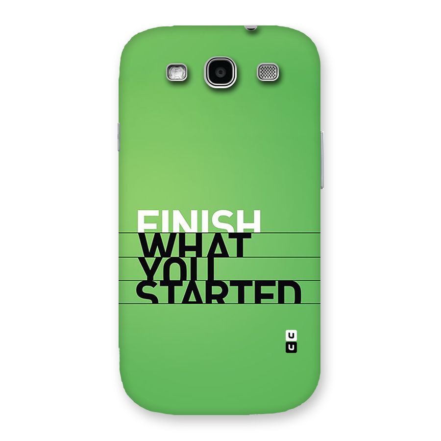 Green Finish Back Case for Galaxy S3