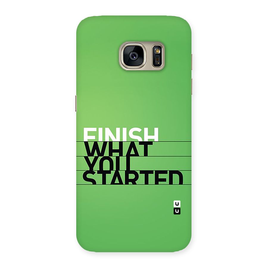 Green Finish Back Case for Galaxy S7