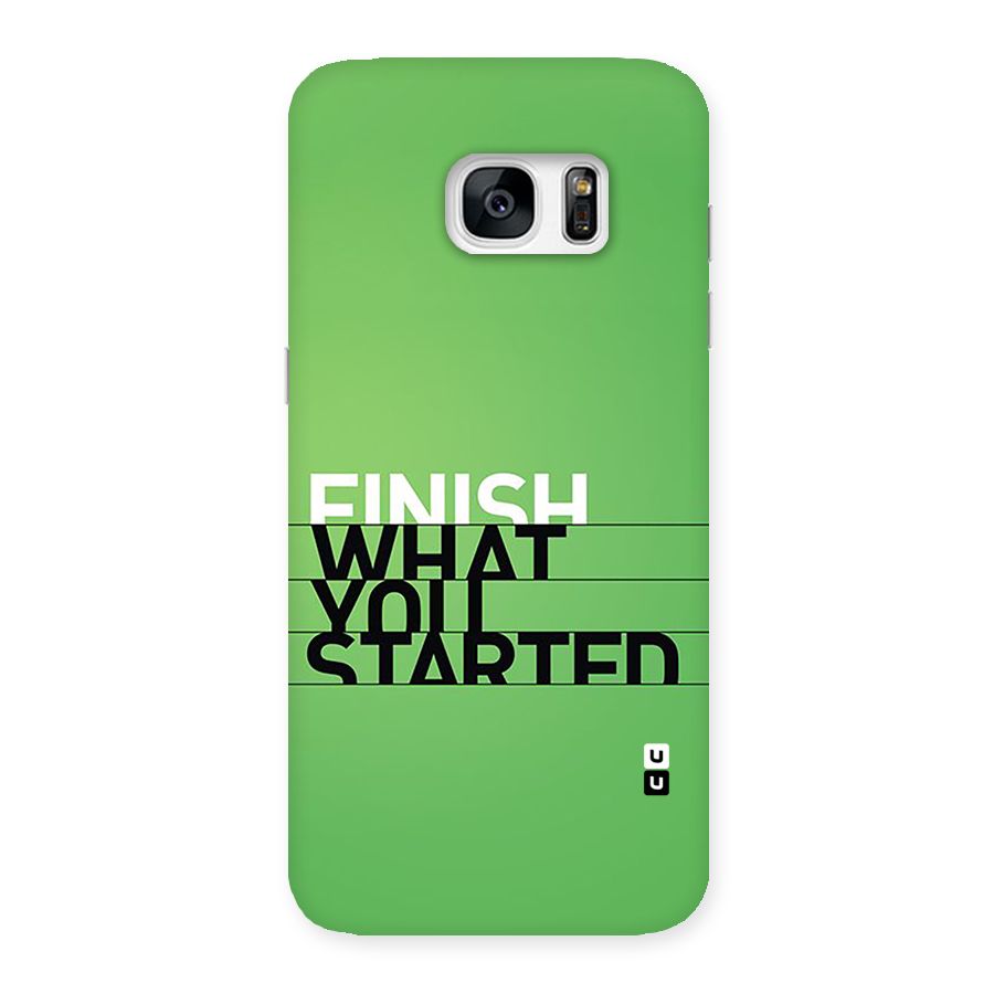 Green Finish Back Case for Galaxy S7 Edge