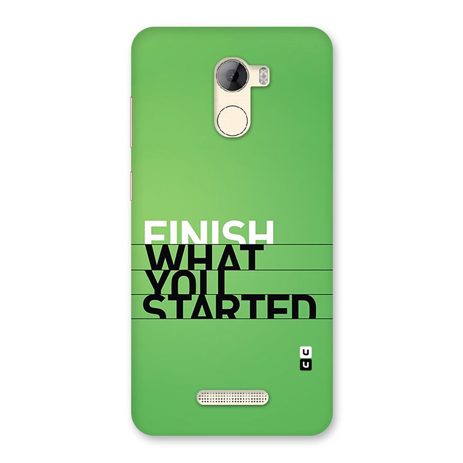 Green Finish Back Case for Gionee A1 LIte