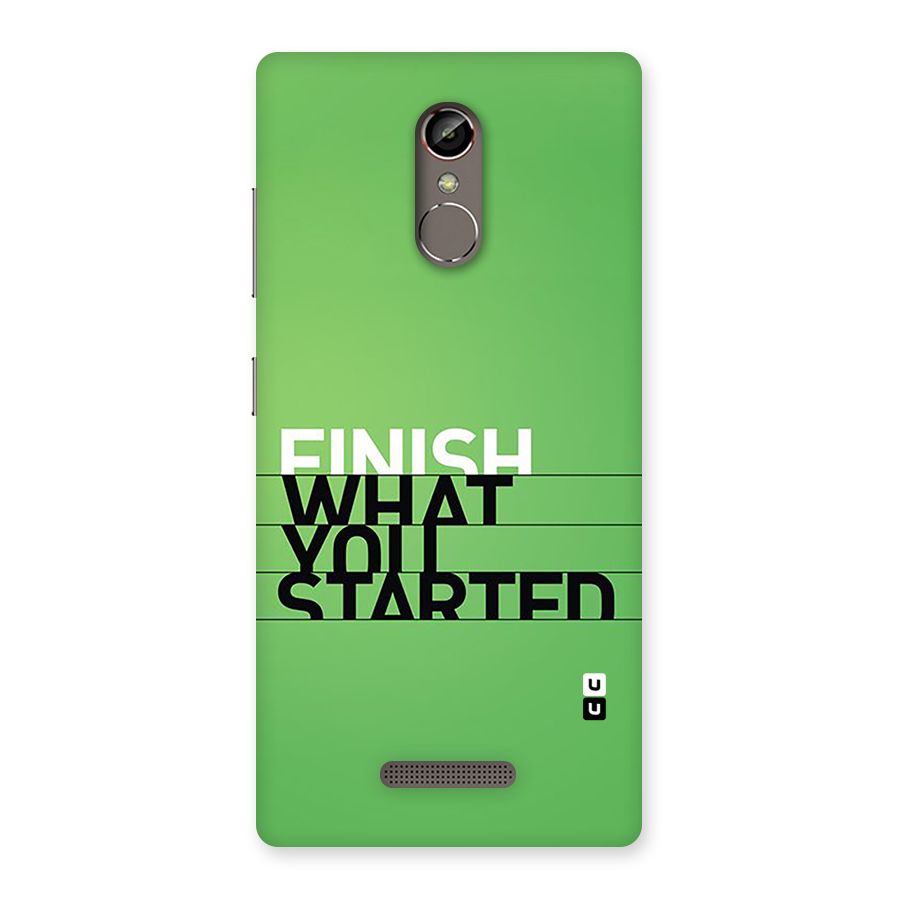 Green Finish Back Case for Gionee S6s