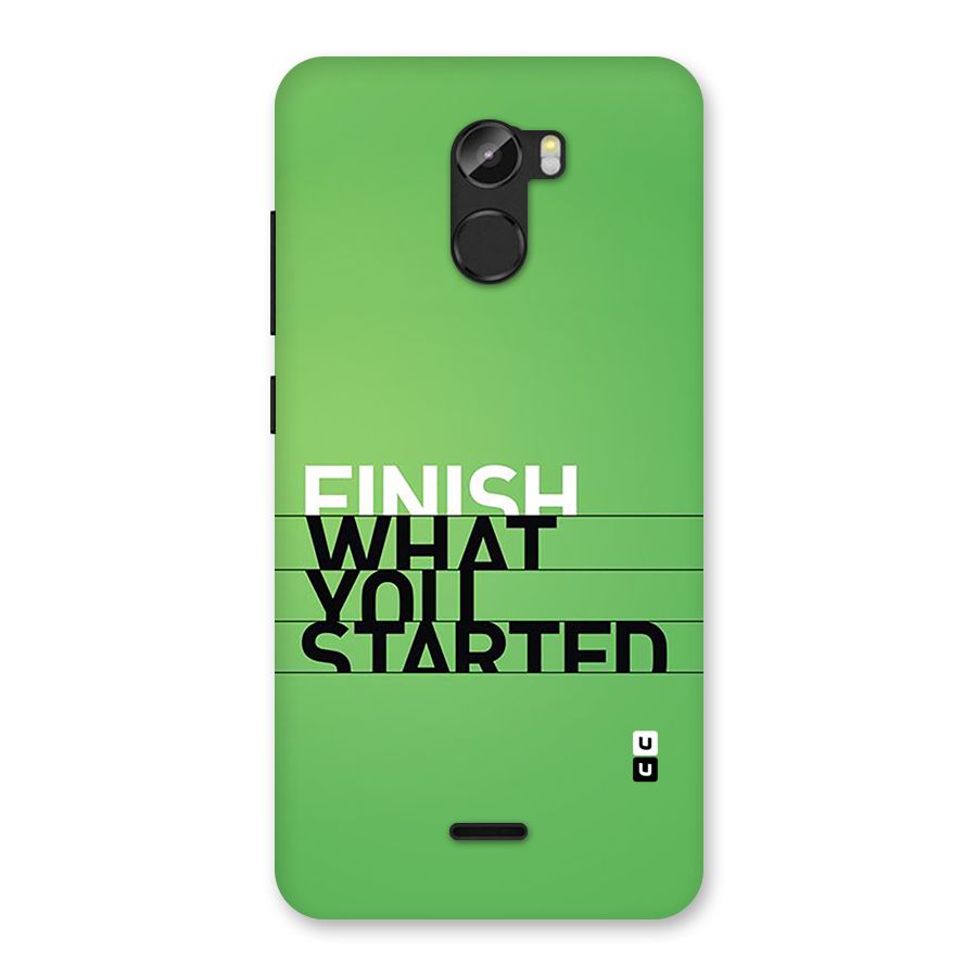 Green Finish Back Case for Gionee X1