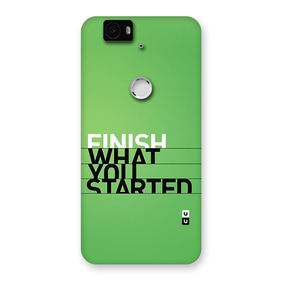 Green Finish Back Case for Google Nexus 6P