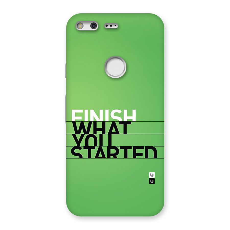 Green Finish Back Case for Google Pixel