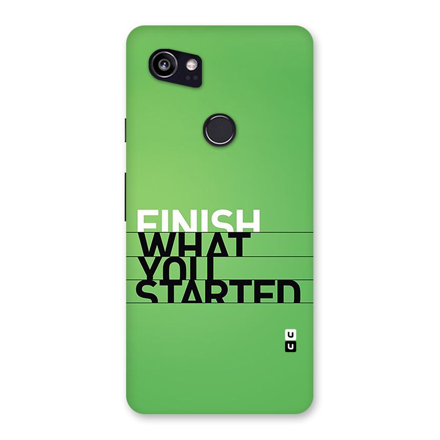 Green Finish Back Case for Google Pixel 2 XL