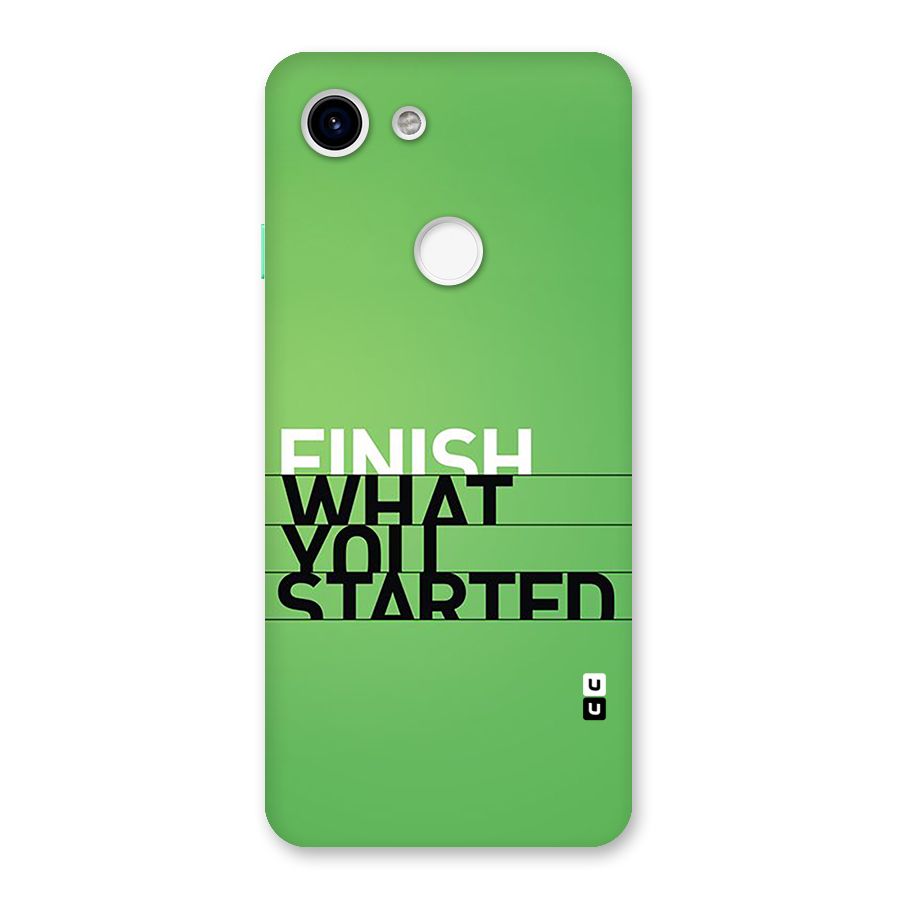 Green Finish Back Case for Google Pixel 3