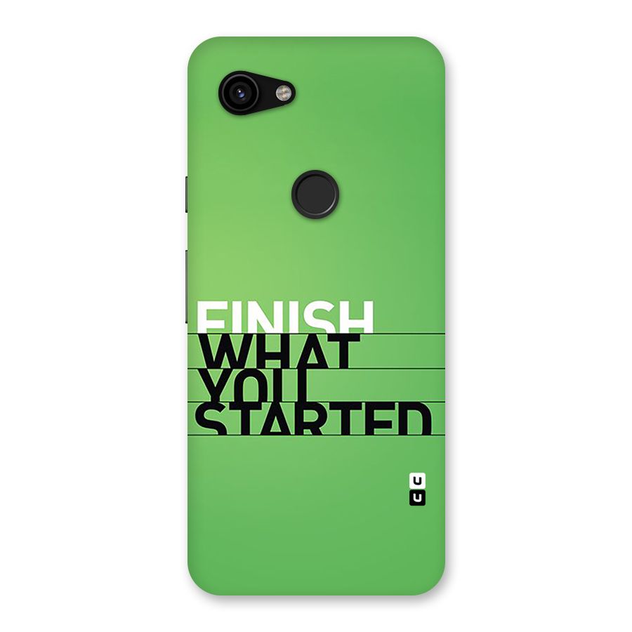 Green Finish Back Case for Google Pixel 3a